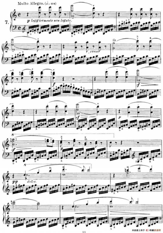 40首车尔尼Op.299钢琴快速练习曲（NO.7）