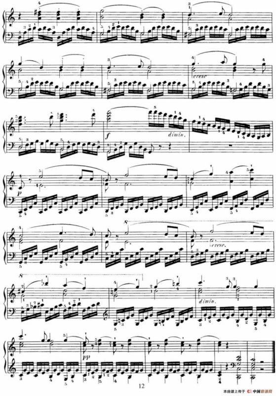 40首车尔尼Op.299钢琴快速练习曲（NO.7）