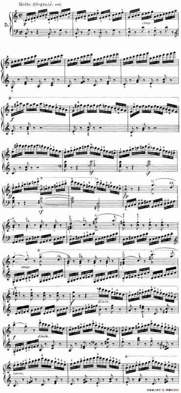 40首车尔尼Op.299钢琴快速练习曲（NO.5）