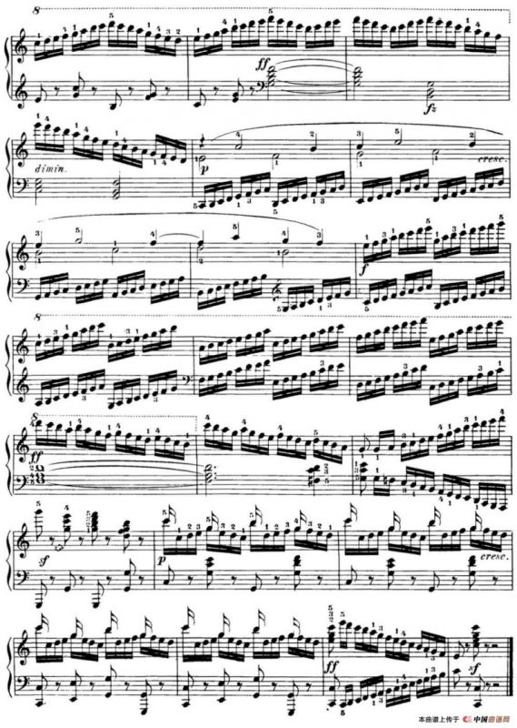 40首车尔尼Op.299钢琴快速练习曲（NO.5）