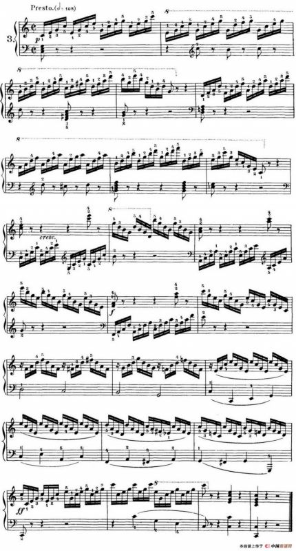 40首车尔尼Op.299钢琴快速练习曲（NO.3）