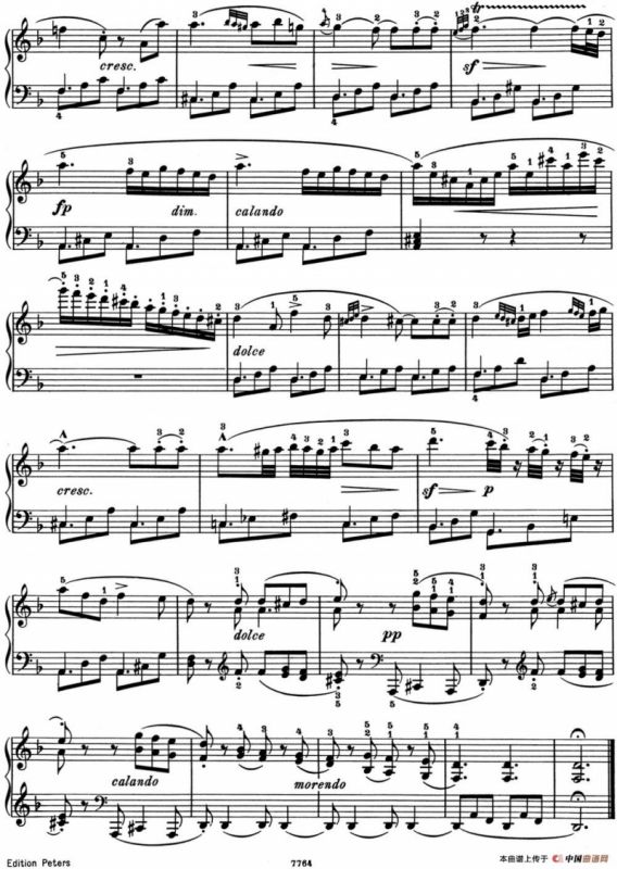 25首车尔尼Op.748练习曲（NO.20）