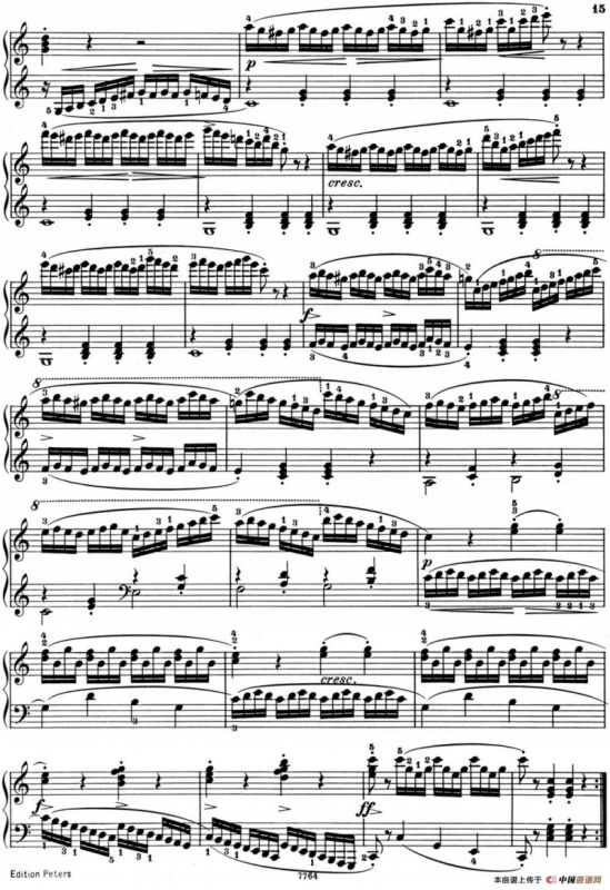 25首车尔尼Op.748练习曲（NO.8）