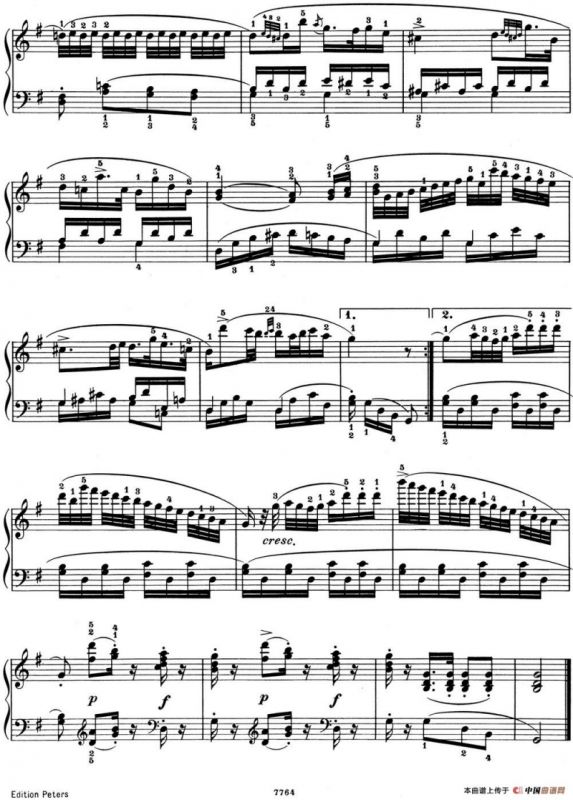 25首车尔尼Op.748练习曲（NO.4）
