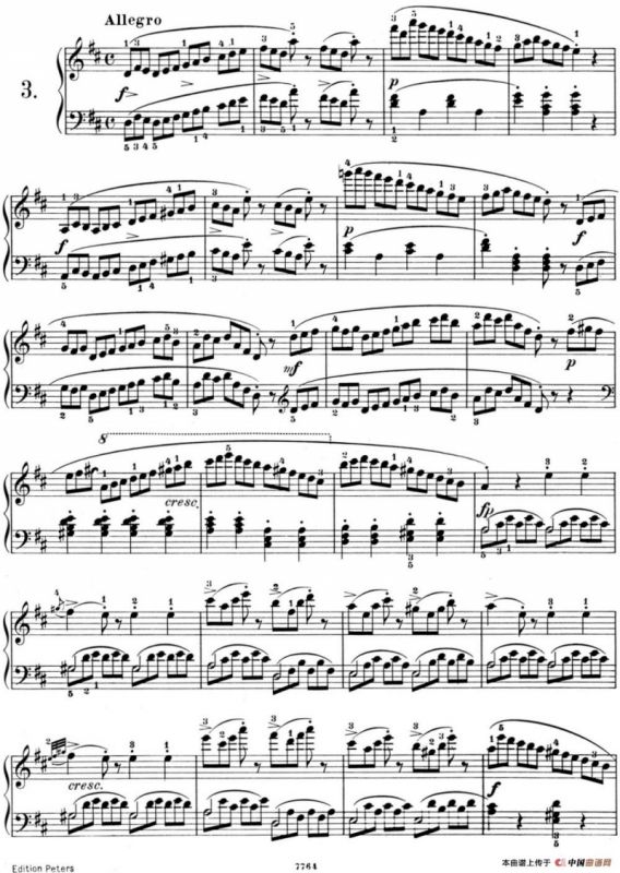 25首车尔尼Op.748练习曲（NO.3）