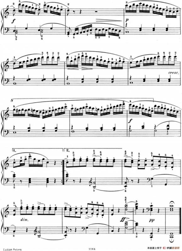 25首车尔尼Op.748练习曲（NO.1）