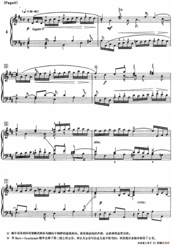 巴赫小前奏曲（NO.1-NO.4）