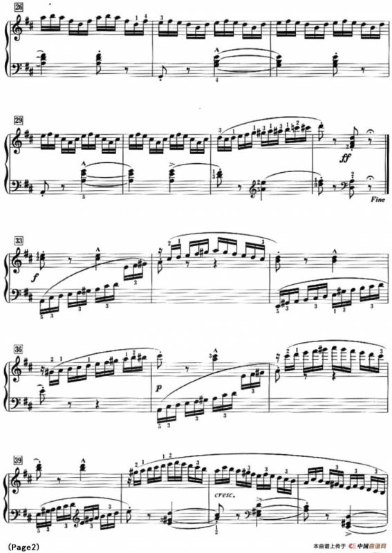 50首莱蒙钢琴练习曲 作品37（NO.48）