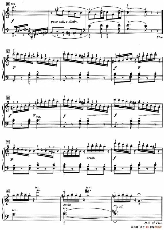 50首莱蒙钢琴练习曲 作品37（NO.37）