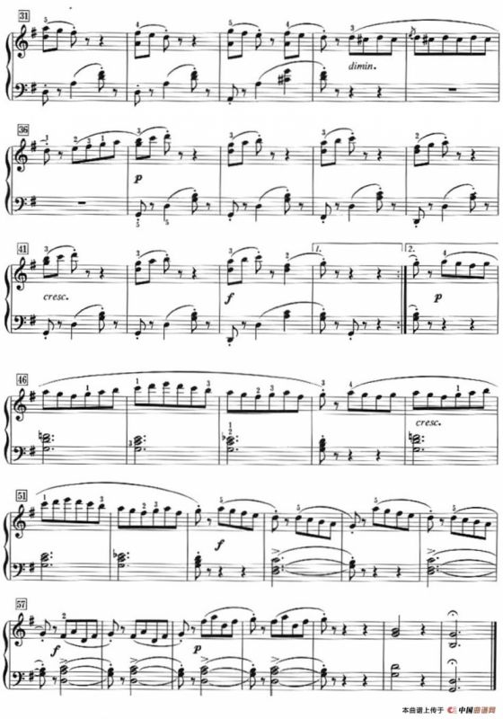 50首莱蒙钢琴练习曲 作品37（NO.13）