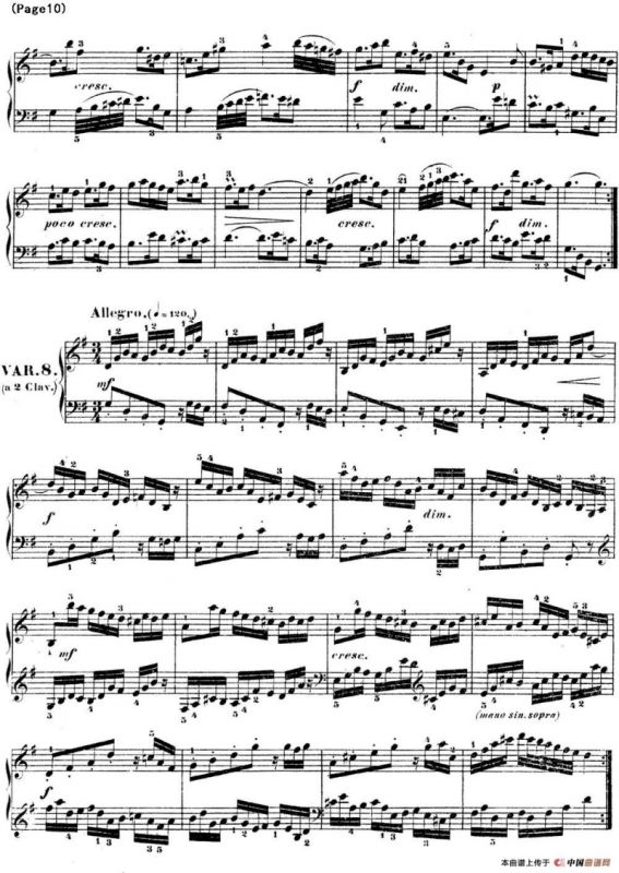 哥德堡变奏曲 巴赫 Goldberg Variationen BWV988