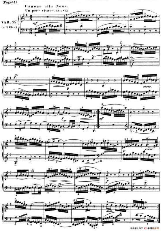 哥德堡变奏曲 巴赫 Goldberg Variationen BWV988