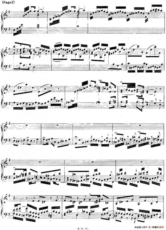 帕蒂塔6首德国组曲（No.6 e小调 巴赫 Partita e Minor BWV 830）