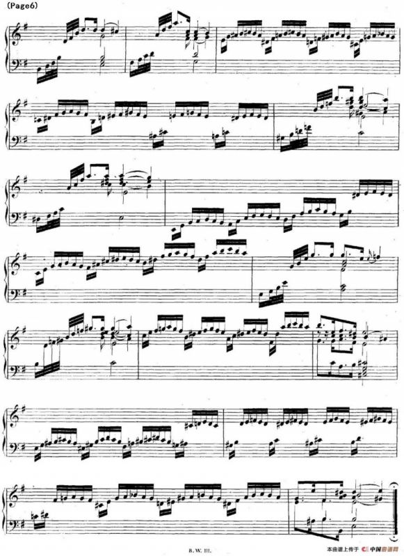 帕蒂塔6首德国组曲（No.6 e小调 巴赫 Partita e Minor BWV 830）