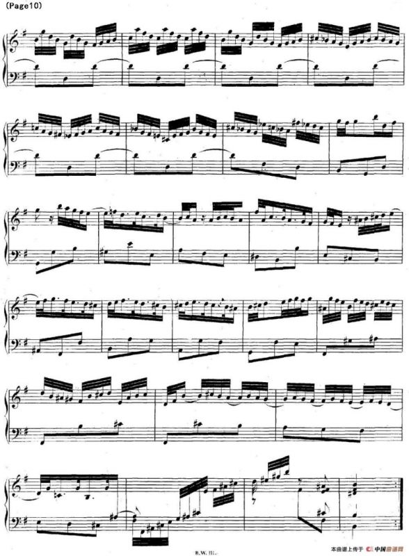 帕蒂塔6首德国组曲（No.6 e小调 巴赫 Partita e Minor BWV 830）