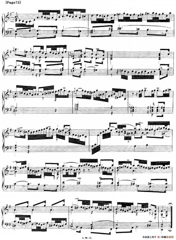 帕蒂塔6首德国组曲（No.6 e小调 巴赫 Partita e Minor BWV 830）