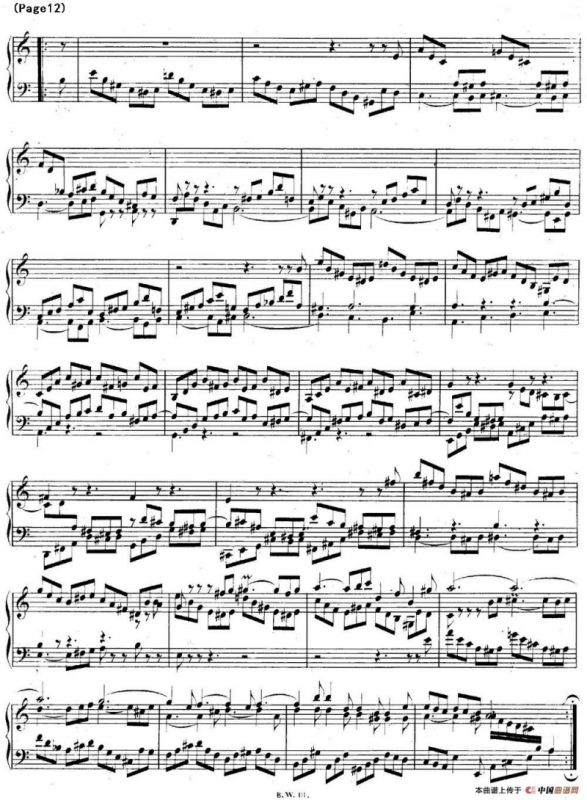 帕蒂塔6首德国组曲（No.3 a小调 巴赫 Partita a Minor BWV 827）