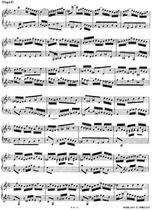 帕蒂塔6首德国组曲（No.2 c小调 巴赫 Partita c Minor BWV 826）