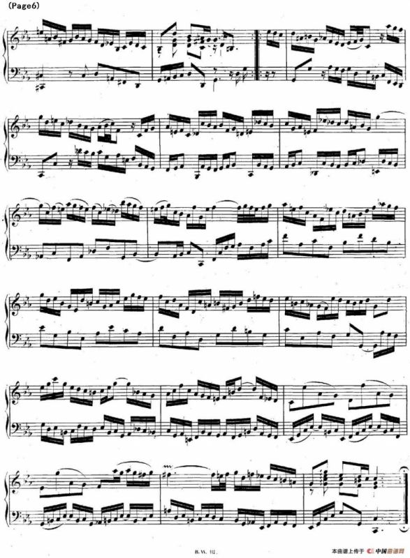 帕蒂塔6首德国组曲（No.2 c小调 巴赫 Partita c Minor BWV 826）