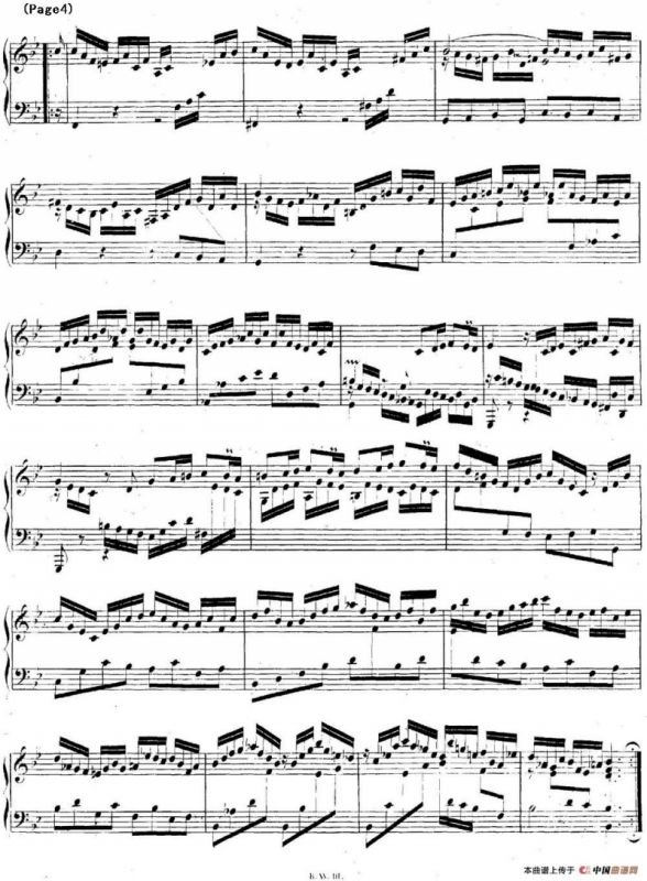 帕蒂塔6首德国组曲（No.1 降B大调 巴赫 Partita B-flat Major BWV825）