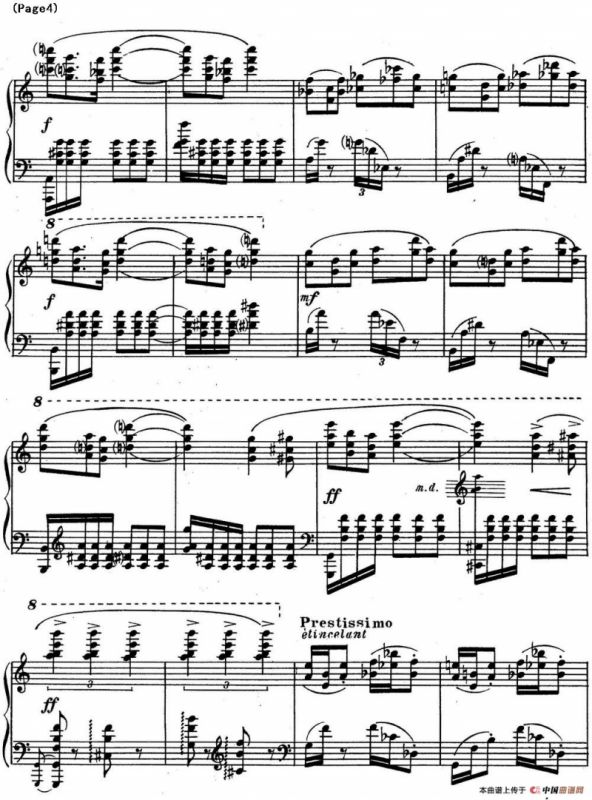 斯克里亚宾3首钢琴练习曲 Op65（No.3）