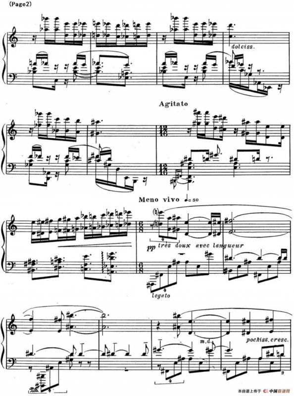 斯克里亚宾3首钢琴练习曲 Op65（No.1）