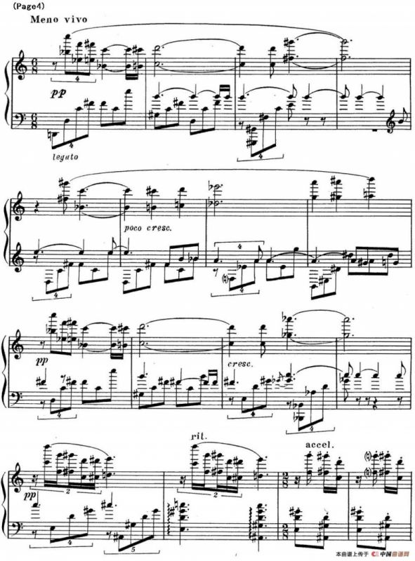 斯克里亚宾3首钢琴练习曲 Op65（No.1）