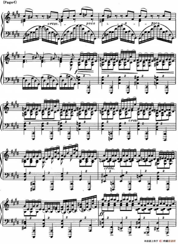 斯克里亚宾8首钢琴练习曲 Op42（No.5 Alexander Scriabin Etudes）