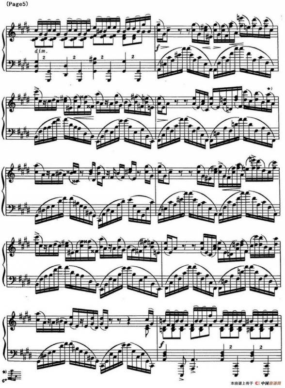 斯克里亚宾8首钢琴练习曲 Op42（No.5 Alexander Scriabin Etudes）