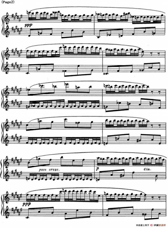 斯克里亚宾8首钢琴练习曲 Op42（No.3 Alexander Scriabin Etudes）