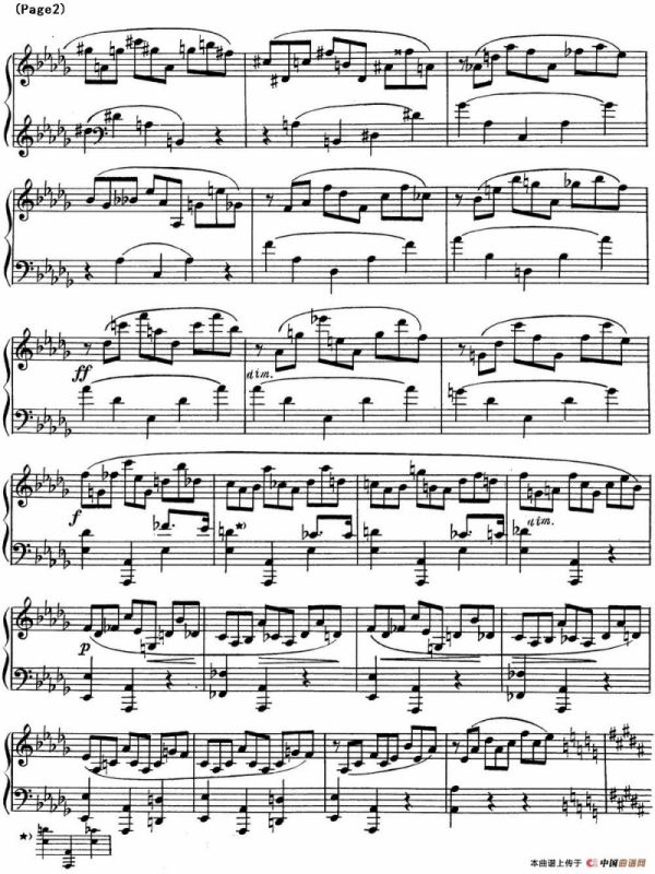 斯克里亚宾8首钢琴练习曲 Op42（No.1 Alexander Scriabin Etudes）