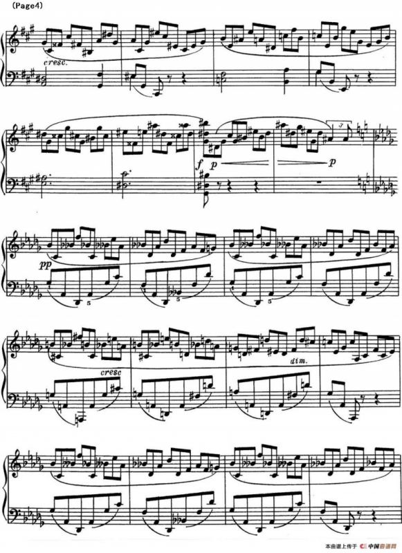 斯克里亚宾8首钢琴练习曲 Op42（No.1 Alexander Scriabin Etudes）