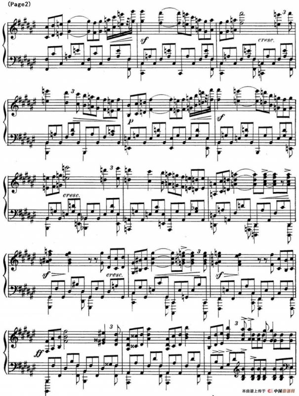 斯克里亚宾12首钢琴练习曲 Op8（No.12 Alexander Scriabin Etudes）