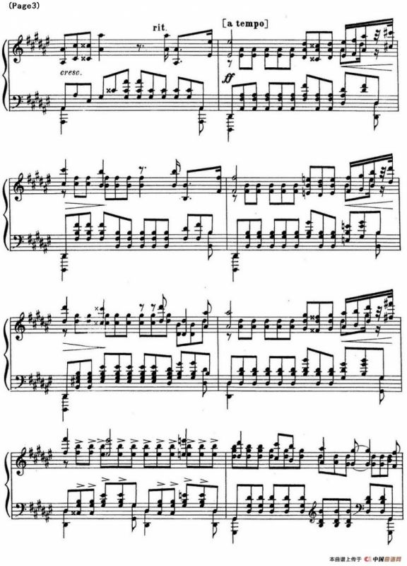 斯克里亚宾12首钢琴练习曲 Op8（No.12 Alexander Scriabin Etudes）