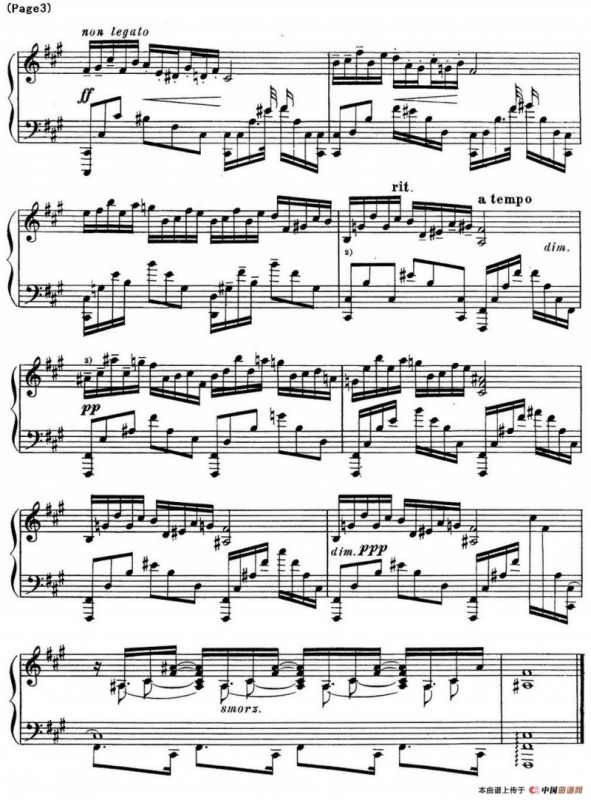 斯克里亚宾12首钢琴练习曲 Op8（No.2 Alexander Scriabin Etudes）