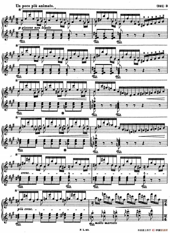 李斯特音乐会练习曲 S145（1 S145 森林的呼啸 Waldesrauschen）