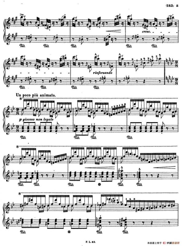 李斯特音乐会练习曲 S145（1 S145 森林的呼啸 Waldesrauschen）
