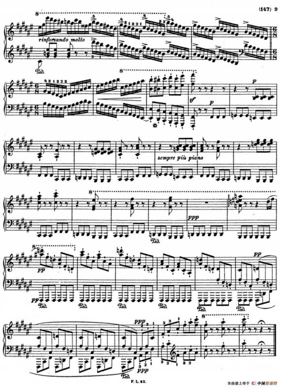 李斯特音乐会练习曲 S145（1 S145 森林的呼啸 Waldesrauschen）