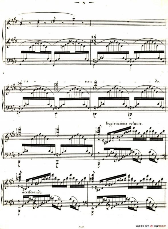 李斯特音乐会练习曲 S144（3 叹息 降D大调 S144 Un sospiro Db major）