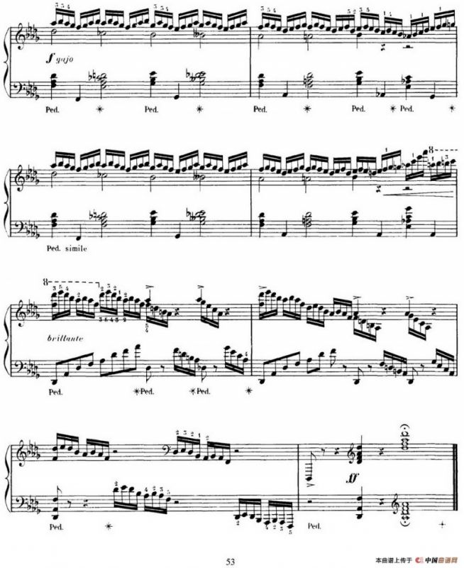 15 Etudes de Virtuosité Op.72 No.12（十五首钢琴练习曲之十二）