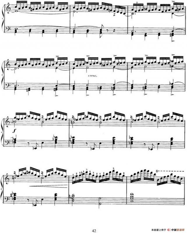 15 Etudes de Virtuosité Op.72 No.10（十五首钢琴练习曲之十）