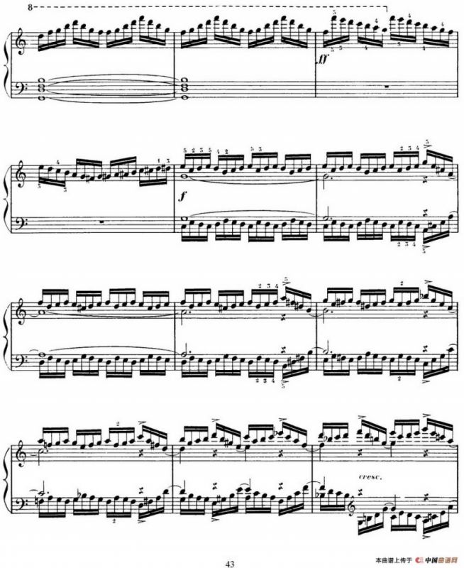 15 Etudes de Virtuosité Op.72 No.10（十五首钢琴练习曲之十）