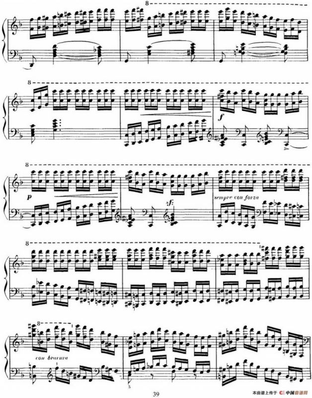 15 Etudes de Virtuosité Op.72 No.9（十五首钢琴练习曲之九）