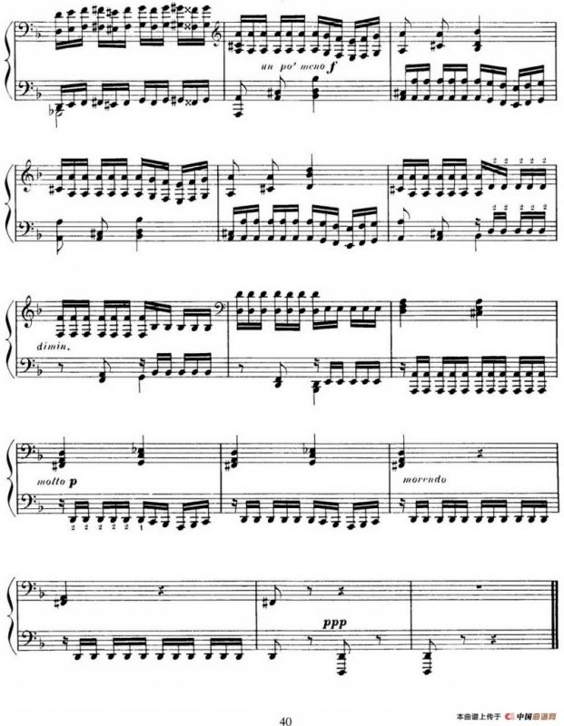 15 Etudes de Virtuosité Op.72 No.9（十五首钢琴练习曲之九）