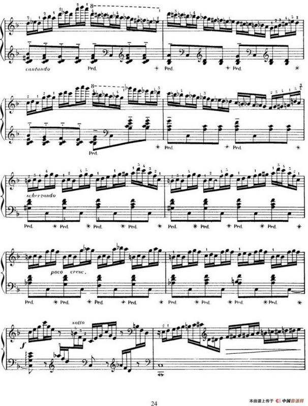 15 Etudes de Virtuosité Op.72 No.6（十五首钢琴练习曲之六）