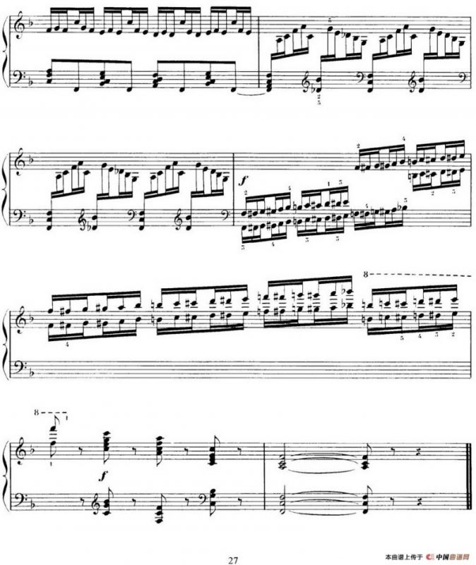 15 Etudes de Virtuosité Op.72 No.6（十五首钢琴练习曲之六）