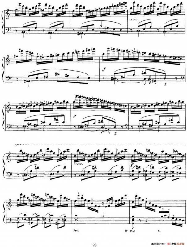 15 Etudes de Virtuosité Op.72 No.5（十五首钢琴练习曲之五）