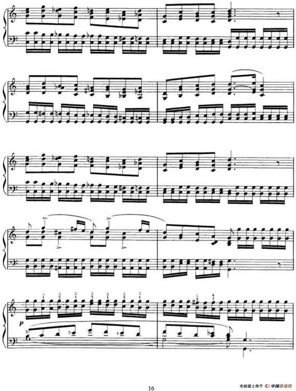 15 Etudes de Virtuosité Op.72 No.4 （十五首钢琴练习曲之四）