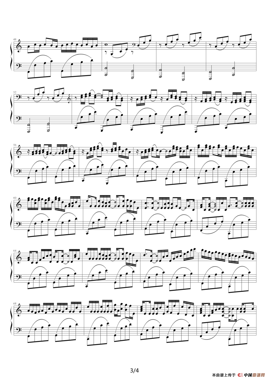 卡农（帕赫贝尔-Pachelbel曲、寒风制谱版）