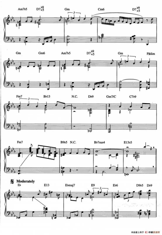 Lush Life（爵士钢琴酒吧独奏钢琴谱）